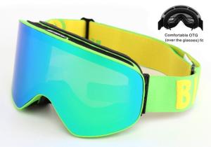 Wholesale Interchangeable Snow Goggles Anti - Fog Multi Coloured Frameless Design from china suppliers