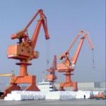 3-40 Ton Harbour Gantry Crane Lattic Boom Port Crane