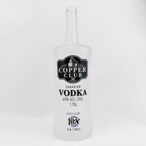 Wholesale Custom Glass Bottle Round Empty Vodka Whiskey 750ml 1000ml Decorative Liquor Bottles from china suppliers