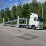 2 Axles Car Transport Semi Truck Trailer with 24hour Online Service and 8 Tire