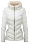 Mid Thickness Ladies Waterproof Down Coat Stand Collar Type Wind Resistant