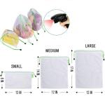 ISO9000 TUV Nylon Mesh Drawstring Bags RPET Produce Bags For Fruits Vegetables