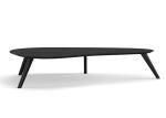 Modern Apartment Hotel Luxury Wooden Irregular Shape Walnut Coffee Table