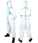 Chemical Disposable Protective Coverall , Breathable Disposable Coveralls With