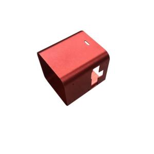 Wholesale Deep Processing CNC Aluminum Parts Red Anodized Punching Cutting Extrusions from china suppliers