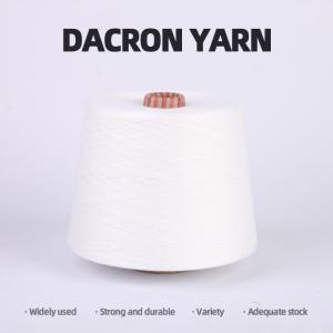 Wholesale 100% Ring Spun Polyester Knitting Yarn For Garment Fabric Abrasion Resistant from china suppliers