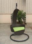 White Resin Wicker swing chair , Hand-Woven Rattan Hanging Chair