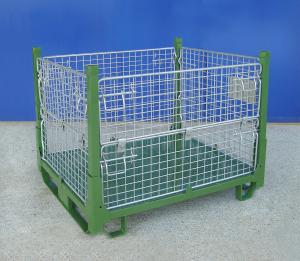 Wholesale Zinc Plated Collapsible Wire Container Wines Industry Wire Mesh Cage from china suppliers