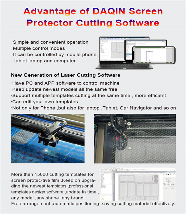 Daqin Bluetooth Laser Cutting Machine For Mobile Screen Protector
