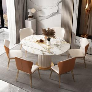 Wholesale Bedroom Rock Board Dining Table Retractable Rotation from china suppliers