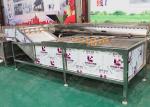 High Pressure Brush Potato Washing Machine , Fruit And Vegetable Cleaner Machine