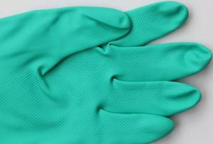 Wholesale Reusable Green Blue Rubber Nitrile Gloves Long Resistant To Acid And Alkali from china suppliers