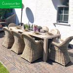 Modern Outdoor Furniture Aluminum Patio Lounge Set with Rattan Wicker Style and