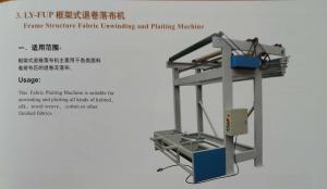 China Cotton Textile Finishing Machine Frame Structure Fabric Unwinding And Plaiting Machine on sale