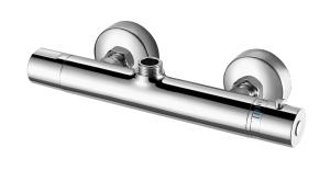 Wholesale Double Handle Thermostatic Shower Faucet Bath Thermostatic Taps Rust Resistant from china suppliers