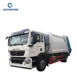 Electric Compressed Garbage Truck With Automatic Transmission Euro 3 Emission