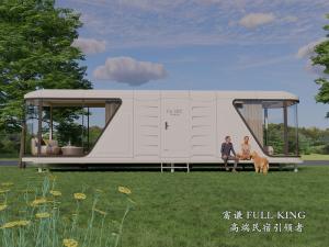 Wholesale 10 Tons Container Prefabricated Capsule House With Kitchen / Capsule Tiny House 11.5*3.2*3.2m from china suppliers