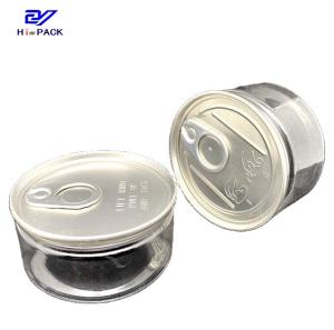 Wholesale Plastic Transparent Weed Packaging Can 50g 80g Cig Tin Child Resistant Tins from china suppliers