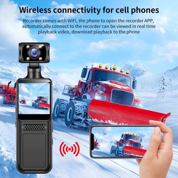1.3-inch 4K high definition sports digital 180 degrees mini pocket camera M12