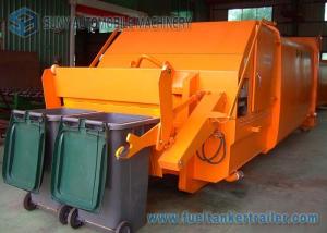 Wholesale Horizontal Compression 6x4 Hook Lift Garbage Trucks With Hanging Barrel from china suppliers