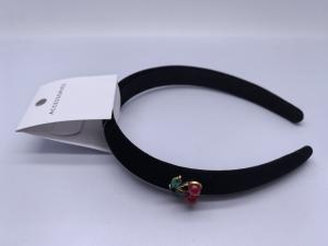 Wholesale Fabric Hairband with Cherry Attachment in Various Colors Style Hair Accessories Occasion Various Occasions from china suppliers