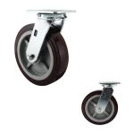 Flat Tread 200mm Silent Wheel 300kg Swivel PU Castor