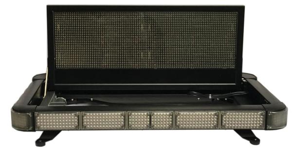Quality Led warning lightbar with Led message display board , can shows English words , pictures LCD8000 for sale