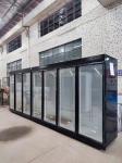R22a Air Cooling Vertical Front Glass Door Cooler High Capacity For Drinks