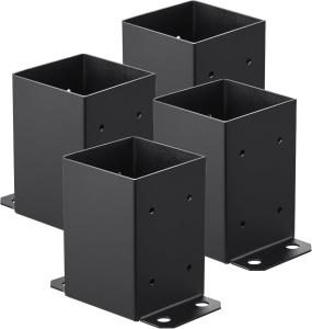 Wholesale Solid Steel Post Base And Wall Mount Pergola Bracket For 4x4 Wood Posts from china suppliers
