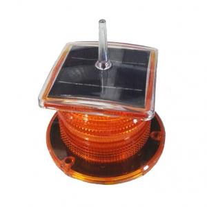 China 2-3NM Amber Solar Marine Aquaculture Beacon Light With Bird Spike Solar Navigation Warning Lamp for Ship Boat on sale
