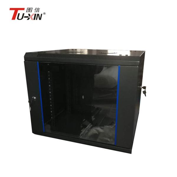 High Capacity 19 Inch Wall Mount Switch Rack , Wall Mount Rack Enclosure Cabinet