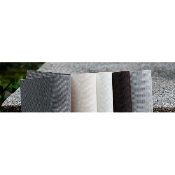 5% Openness Factor 470GSM Polyester PVC Sunscreen Fabric 2/2.5/3m Width for Hotel Office