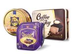 CMYK Biscuit Tin Box With Lid Food Storage Container