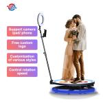 Led Mirror Glass Intelligent Remote Control Rgb Light Slow Motion Rotating 360