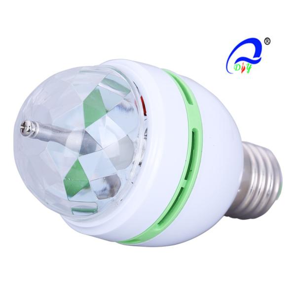 3W E27 RGB Full Color LED Christmas Light Auto Rotating Stage Effect For DJ