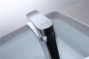 Wholesale Waterfall Vanity Sink Faucets Single Handle Hot Cold Water Mixer For Bathroom from china suppliers
