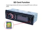 High Power Bluetooth Car Stereo System 178*50mm Aux Input Bluetooth Car Music