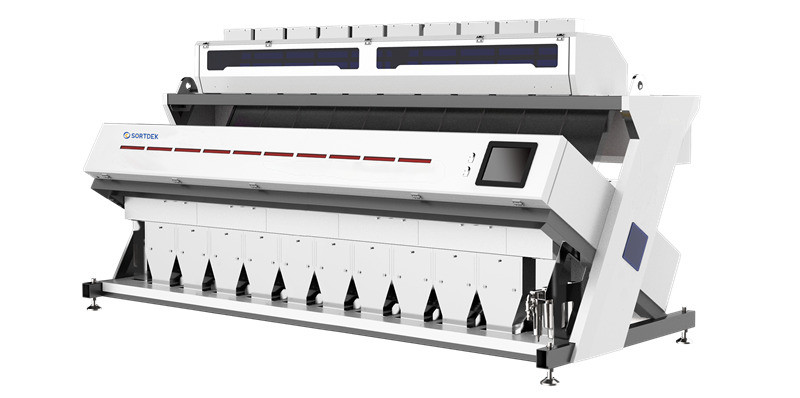 10 Chutes Rice Colour Sorting Machine 640 Channels 3933x1707x1757 MM