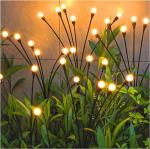 Camping Solar Lawn Lamp Led Wind Firefly Lights Outdoor Plug Ground Patio Garden