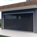 Windproof 6000x3500mm Automated Motorised Fabric Roller Blinds