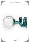 5.5 Inch Smoking Pipe Pyrex Glass Oil Burner Mini Helix Water Bong Ball Balancer