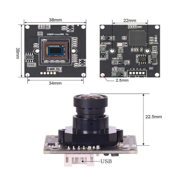 OEM IMX385 Starlight Camera Module 60fps Imx Camera Module 1080P