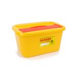Plastic Yellow Medical Waste Bin Needles Disposable Sharps Container