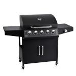 Picnic Rotisserie BBQ Grill with Gas Charcoal Propane and Easily Assembled