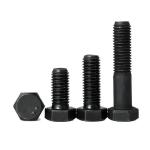 304 Stainless Steel Black Hex Head Screw DIN933 Grade 8.8 Strength Outer