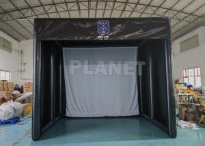 Wholesale Custom Airtight PVC Inflatable Golf Practice Training Simulator Room With High Impact Screen from china suppliers