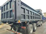 HOWO NX 380HP RHD Black Tipper Dump Truck With Tarpaulin Flap