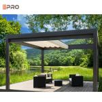 3X3m Manual Retractable Awning Pergola Powder Coated Aluminum