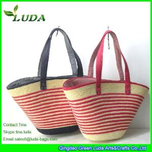 Wholesale LUDA Wheat Straw Bags Colorful Straw Totes from china suppliers