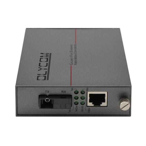 PoE Media Converter Fast Ethernet Singlemode Fiber 30W Budget Unmanaged DC48V